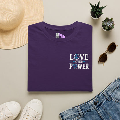 ""When the Power of Love Overcomes the Love of Power, the World Will Know Peace Adult T-shirt