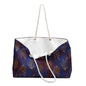 Midnight Gilded Leaves Weekender Bag