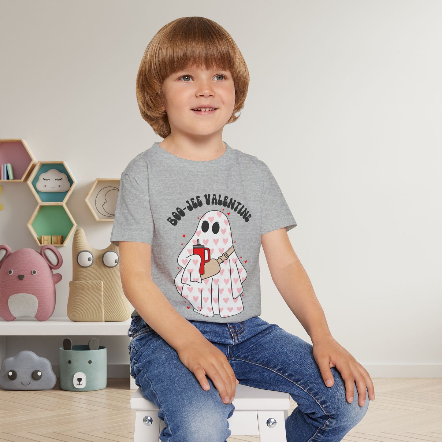 Boo Jee Ghost Heavy Cotton™ Toddler T-shirt