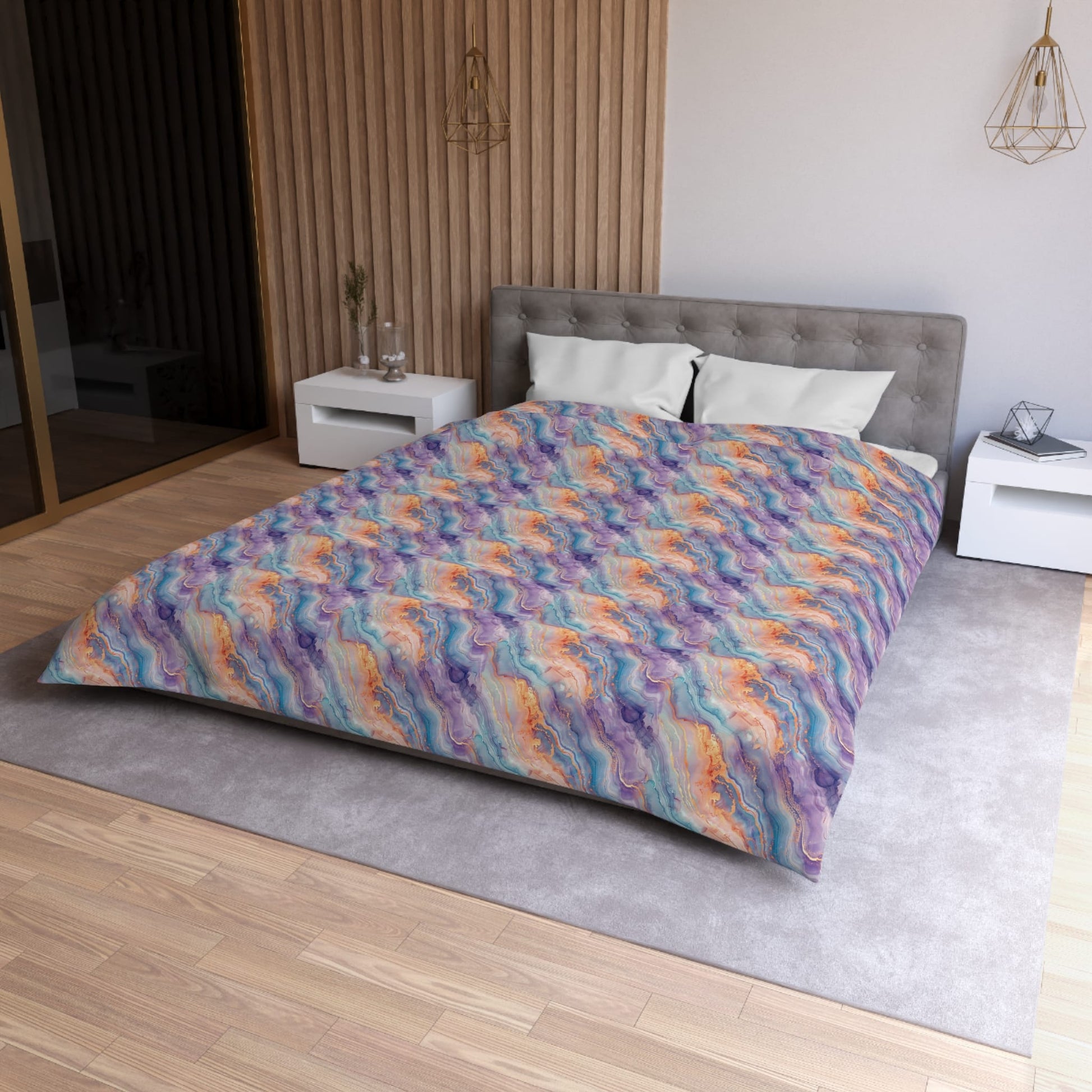Dreamwave Marble Microfiber Duvet Cover