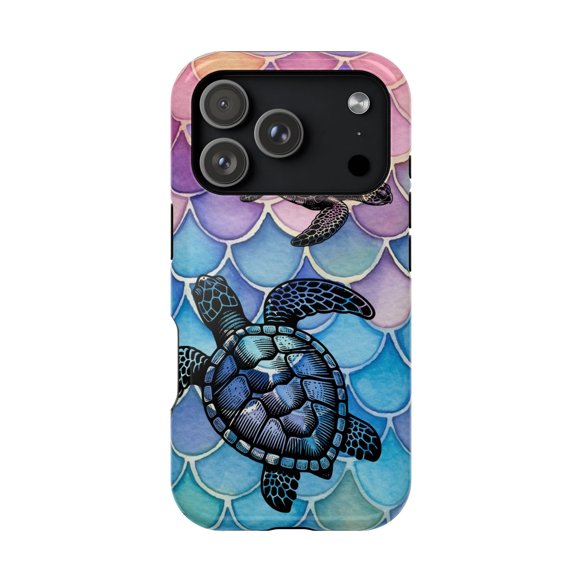 Sea Turtle Silhouette MagSafe® Compatible Tough Case for iPhone