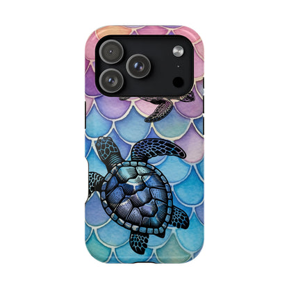 Sea Turtle Silhouette MagSafe® Compatible Tough Case for iPhone