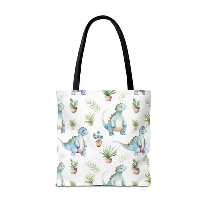 Adorable Dinosaurs Canvas Tote Bag