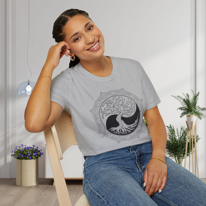 Tree of Life Yin Yang 6 Adult T-shirt
