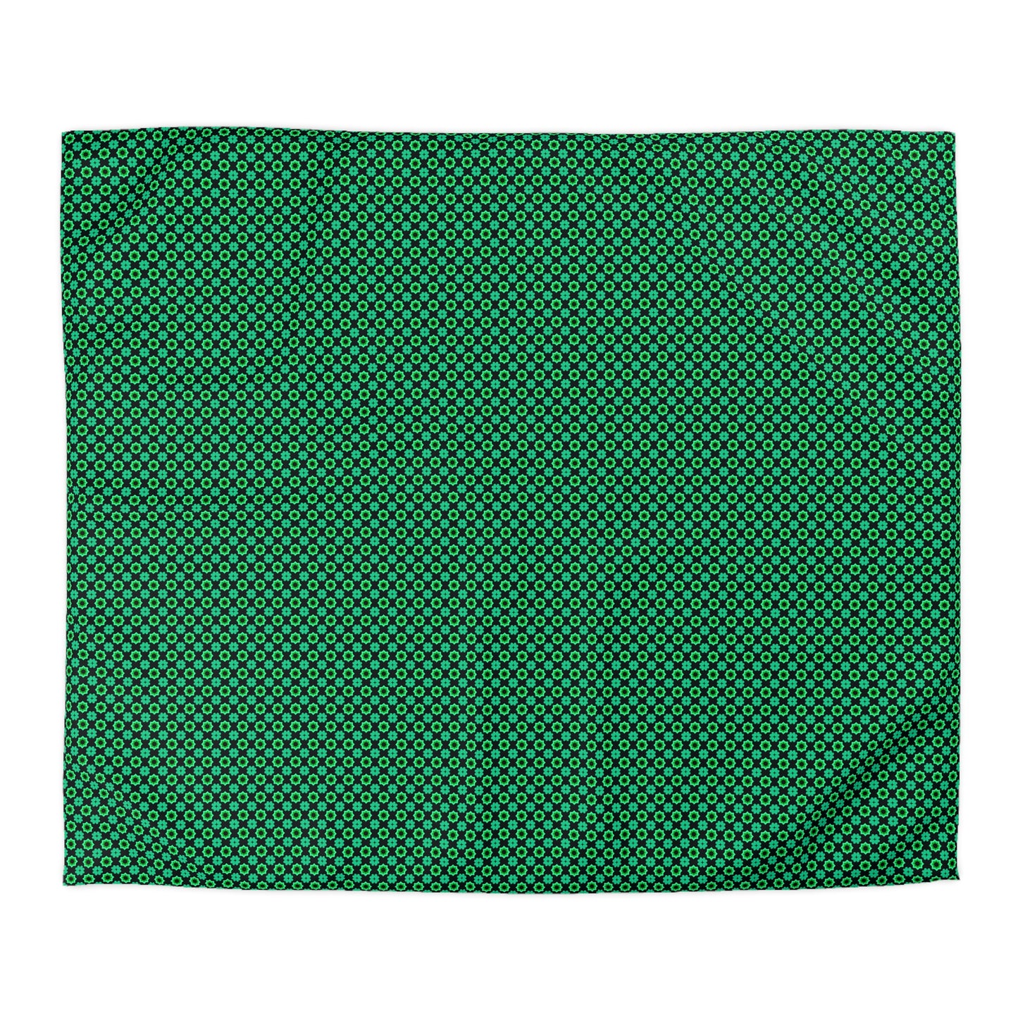 Clover Bloom Burst Microfiber Duvet Cover