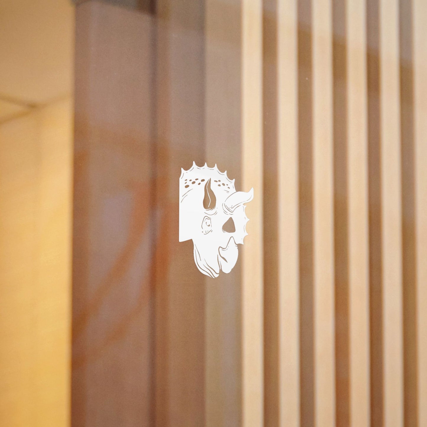 Triceratops Peek-A-Boo Decal