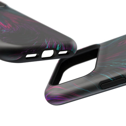 Pink Orchid Feathers MagSafe® Compatible Tough Case for iPhone