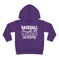 Baseball Is My Favorite Season Toddler Hoodie