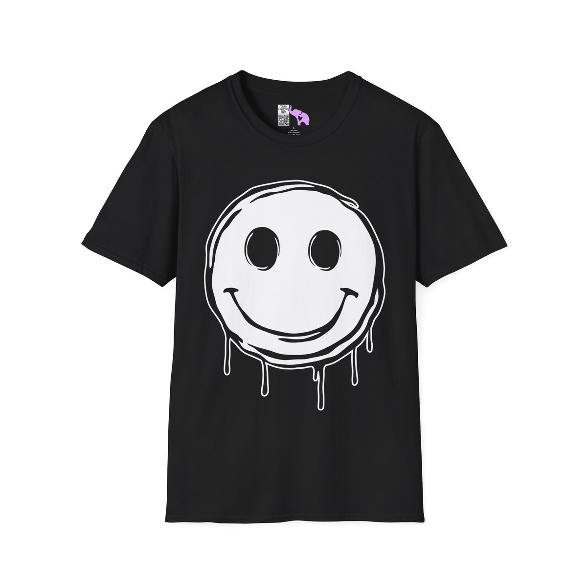 Melty Smiley Face Adult T-shirt