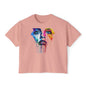 Colorful Face Women's Boxy Tee
