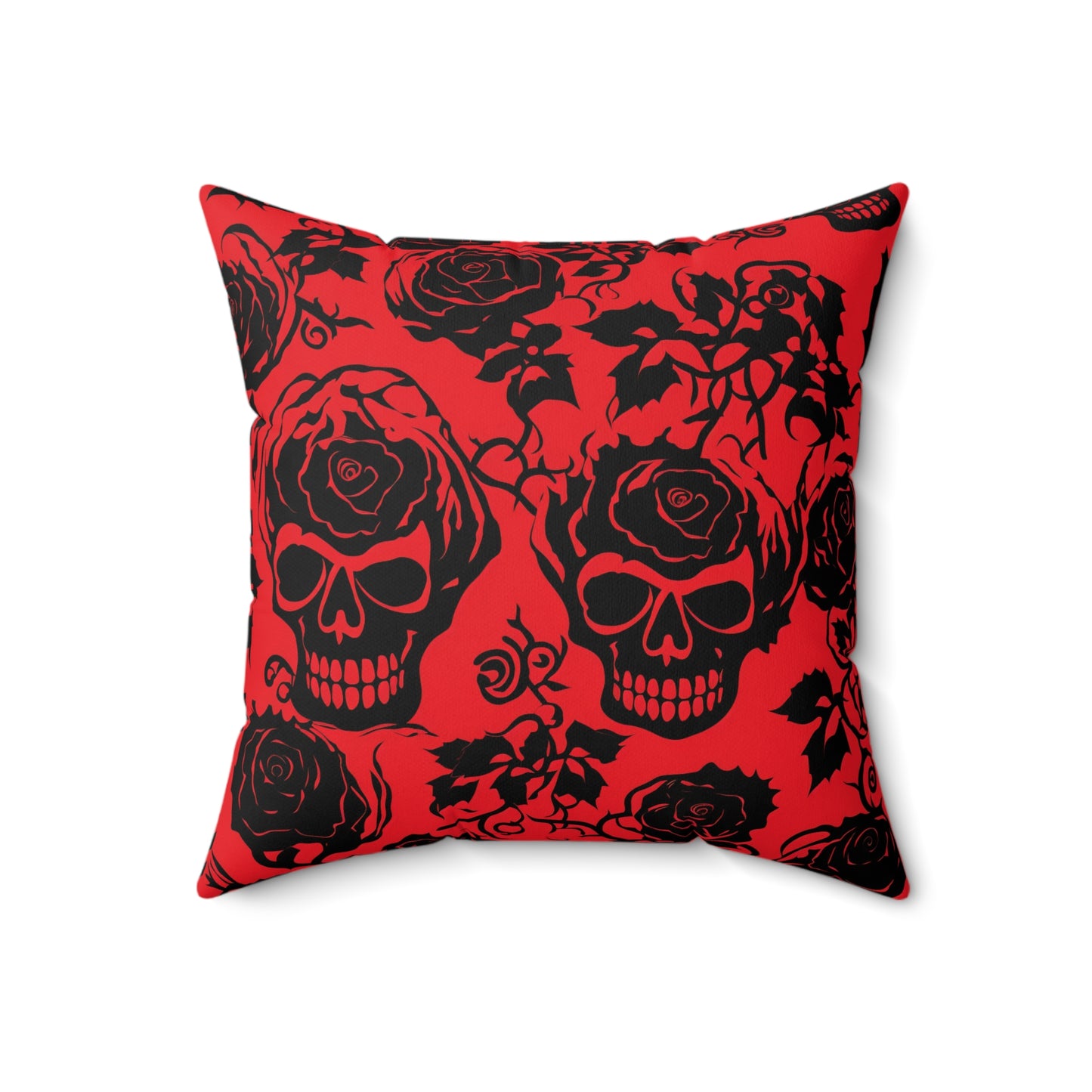 Crimson Masquerade Throw Pillow