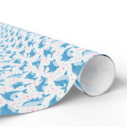 Little Dolphin Splash Wrapping Paper