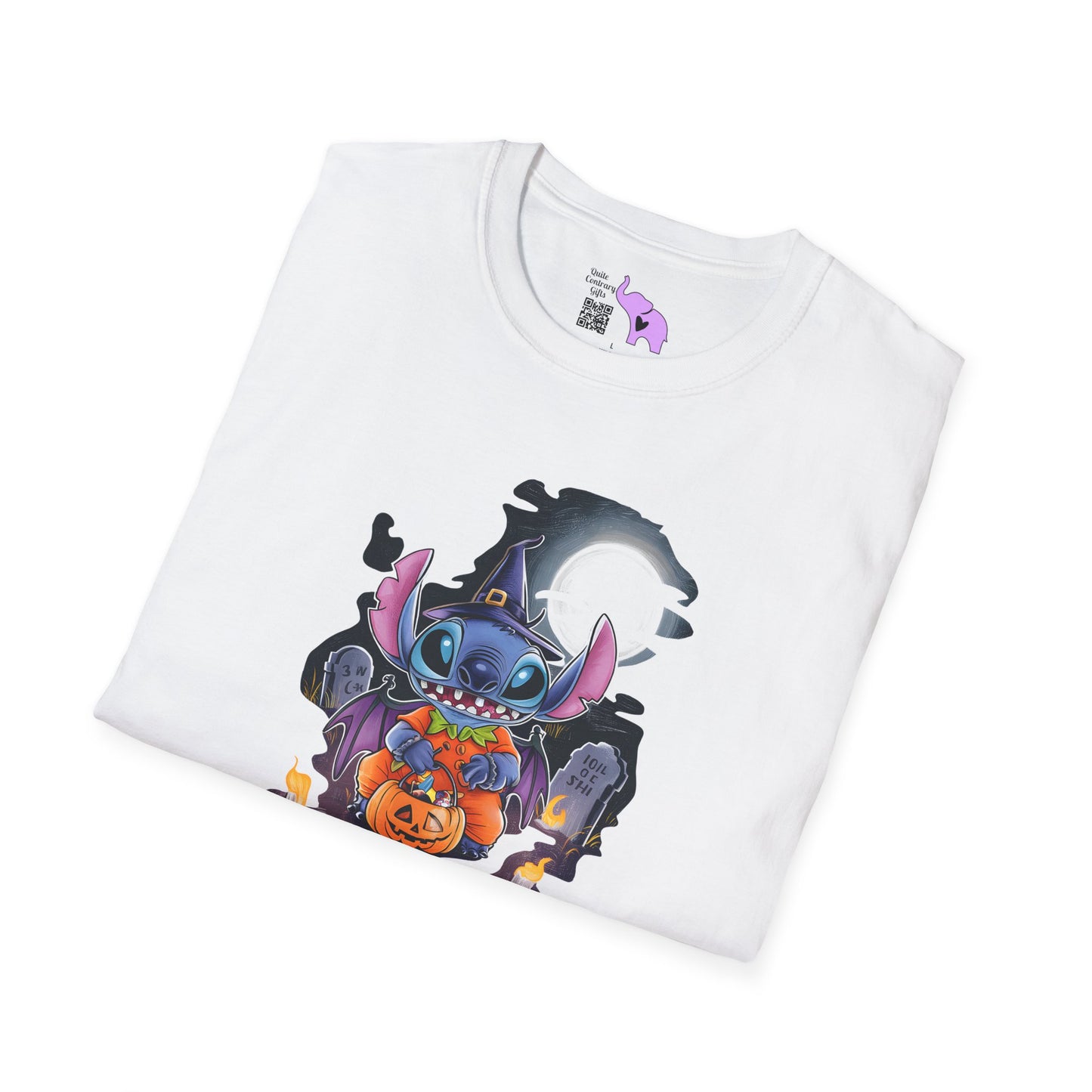 Halloween Stitch Full Moon Adult T-shirt