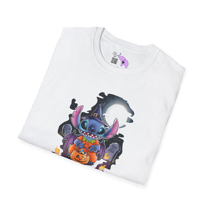 Halloween Stitch Full Moon Adult T-shirt