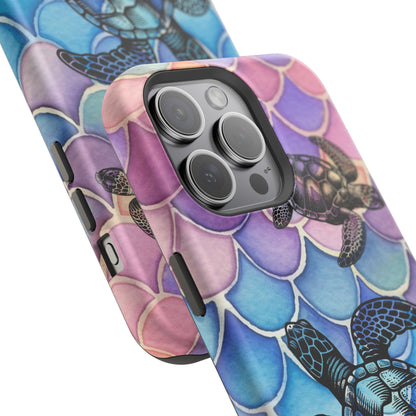Sea Turtle Silhouette MagSafe® Compatible Tough Case for iPhone