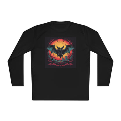 Creepy Bats Over Moon 13 Adult Long Sleeve Tee