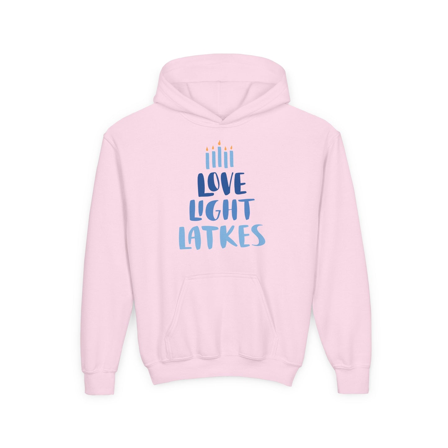 Hanukkah Love Light Latkes Youth Hoodie