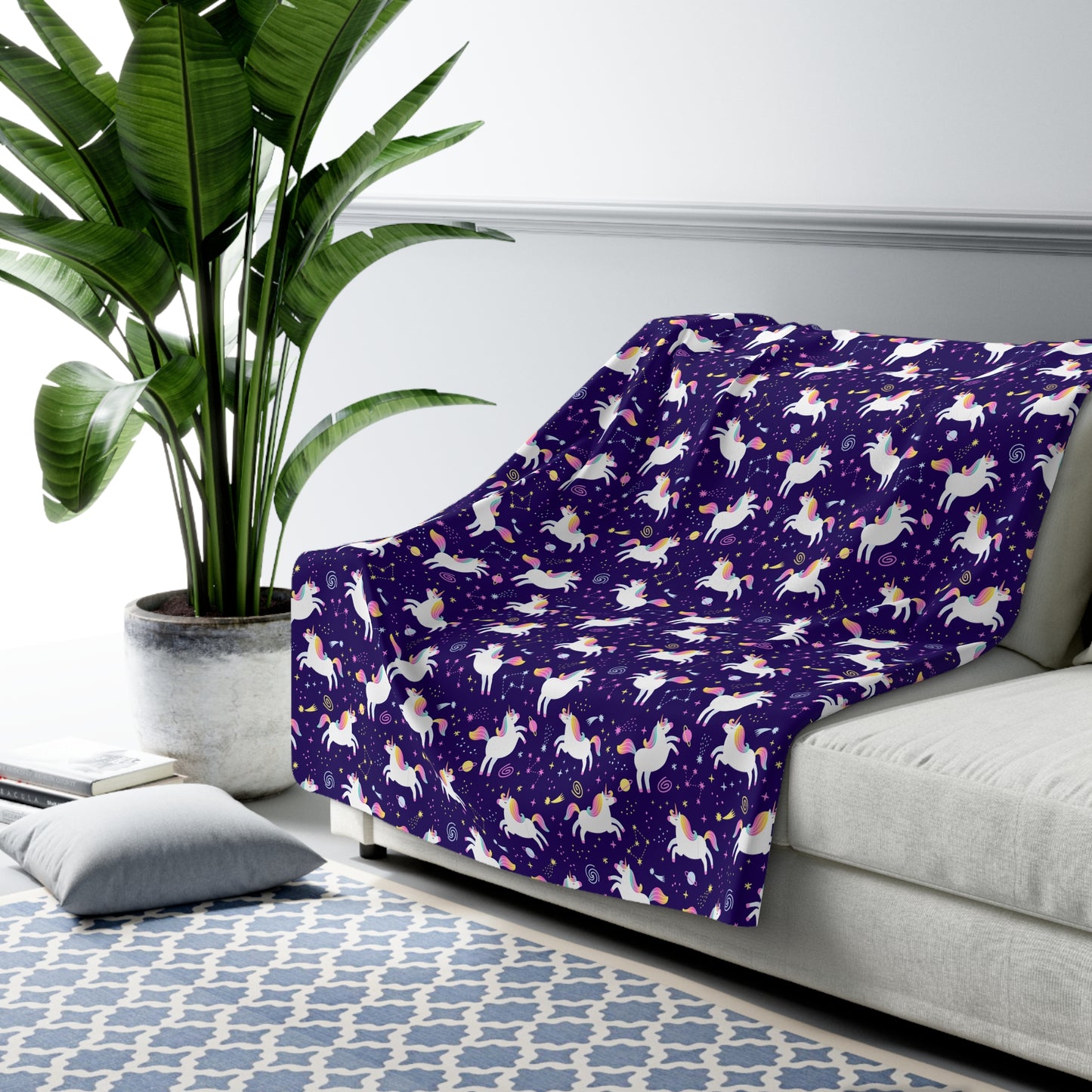 Unicorniverse Sherpa Fleece Blanket