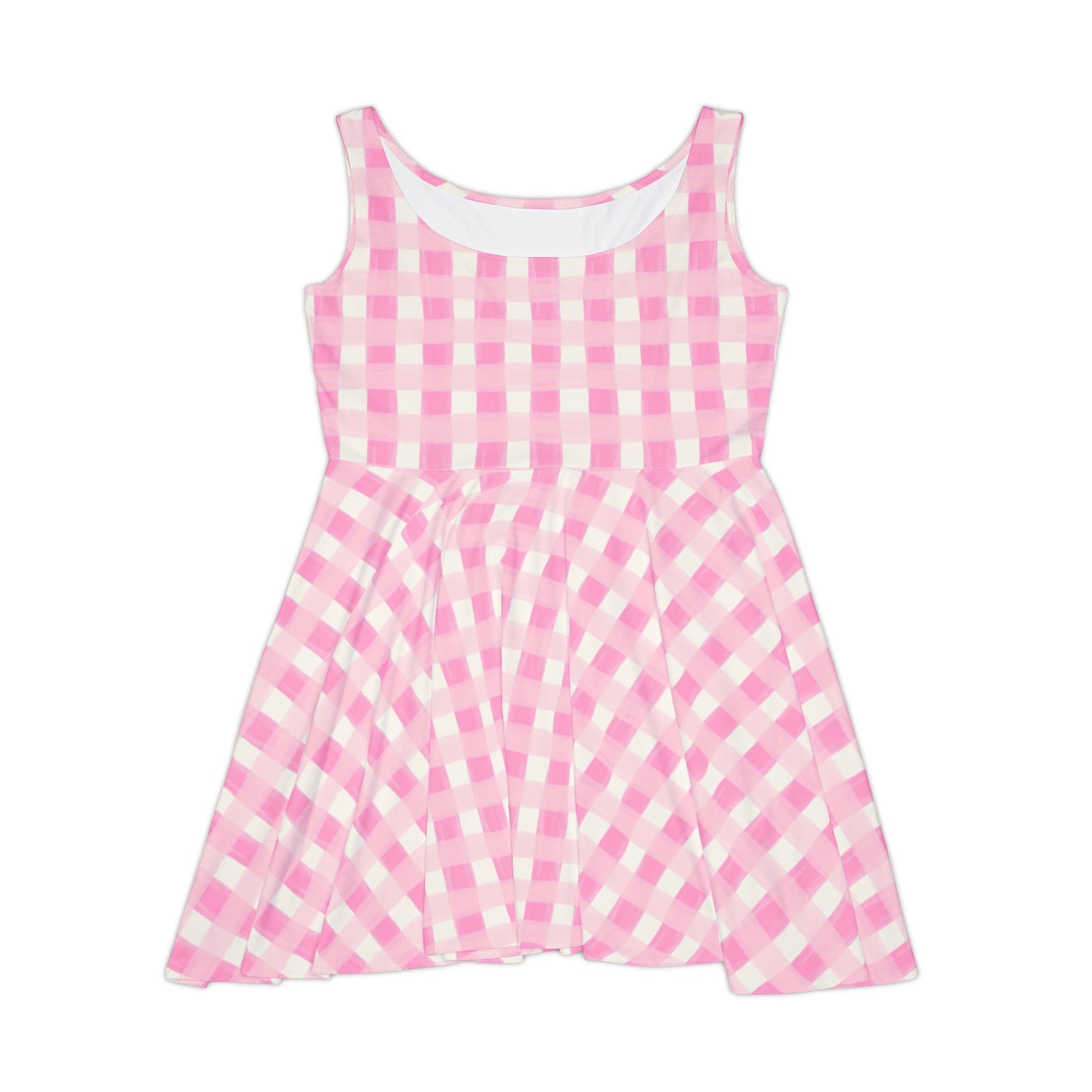 Dreamy Rose Gingham Women's Skater Dress