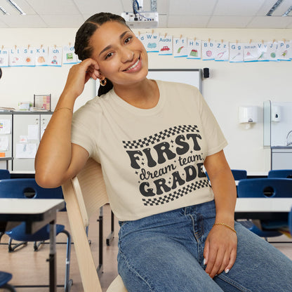 First Grade Dream Team Adult T-shirt