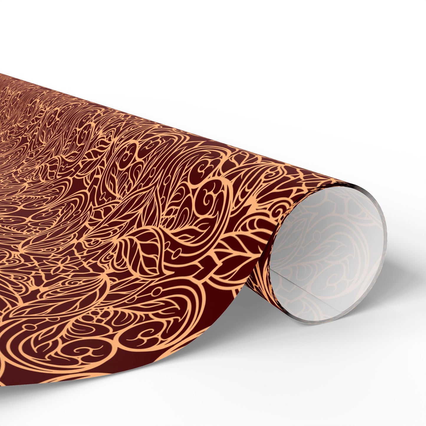 Golden Crimson Mandala Wrapping Paper