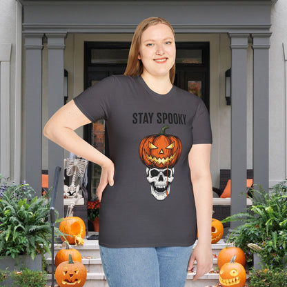 Stay Spooky (Pumpkin/Skull) Adult T-shirt