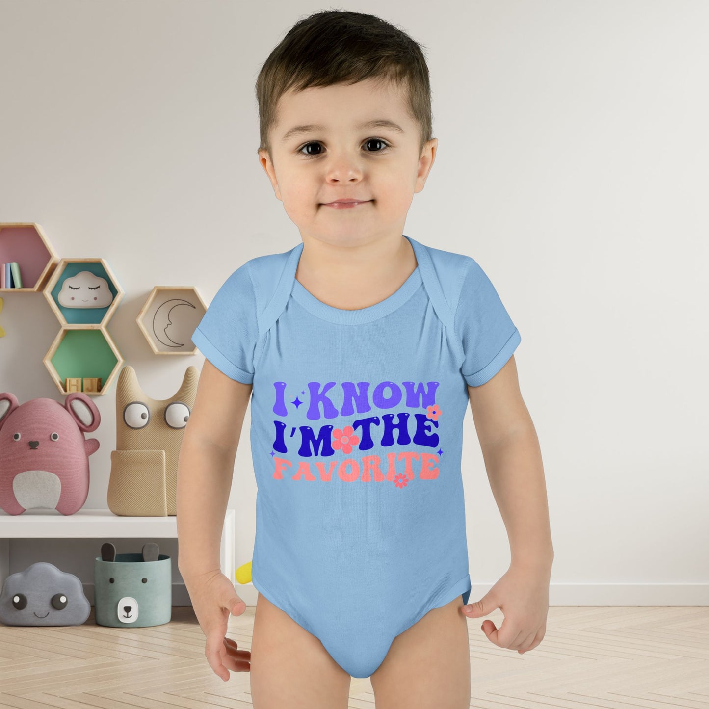 I Know I'm The Favorite Infant Baby Rib Bodysuit