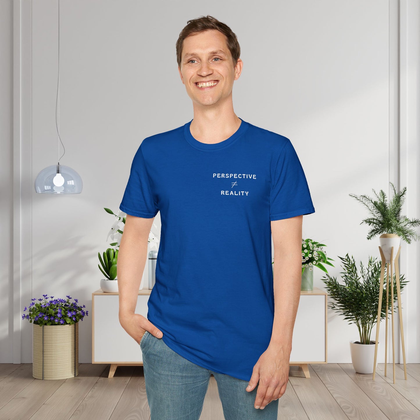 The World Doesn't Always Make Sense at First Glance Adult T-shirt