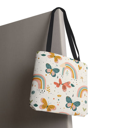 Whispering Wings & Rainbows Canvas Tote Bag