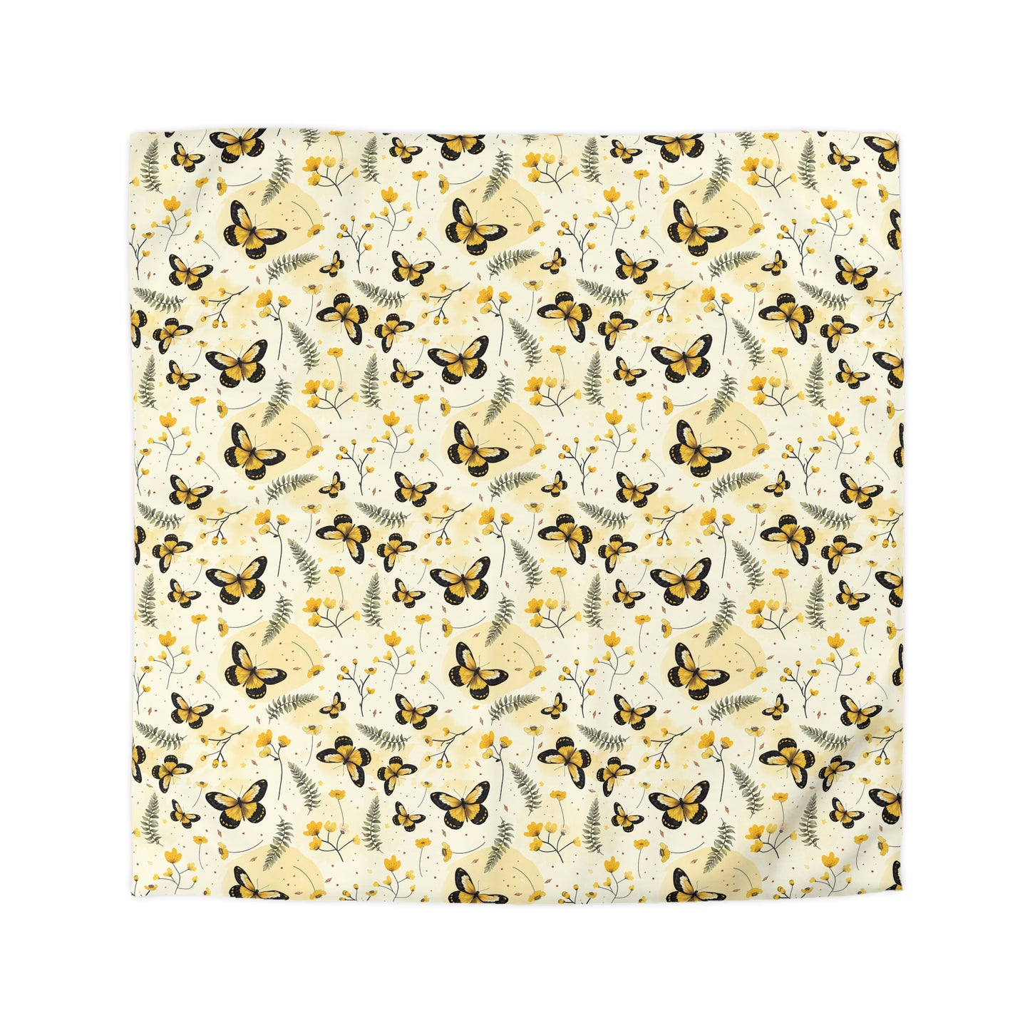 Sunlit Butterfly Bloom Duvet Bedding Set