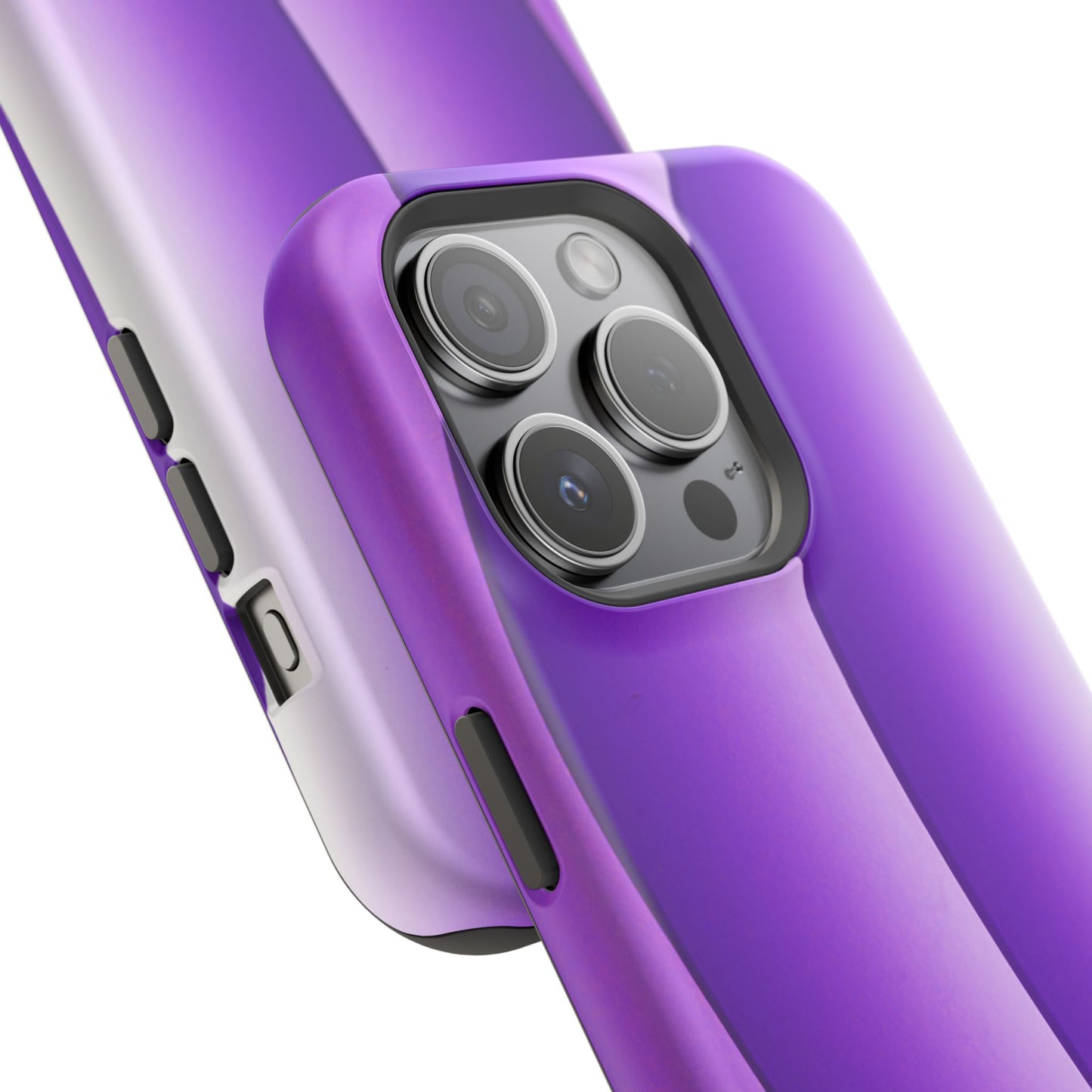 Purple Gradient Stripes MagSafe® Compatible Tough Case for iPhone