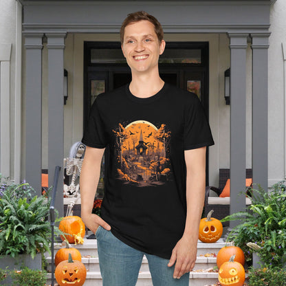 Creepy Cemetery 15 Adult T-shirt