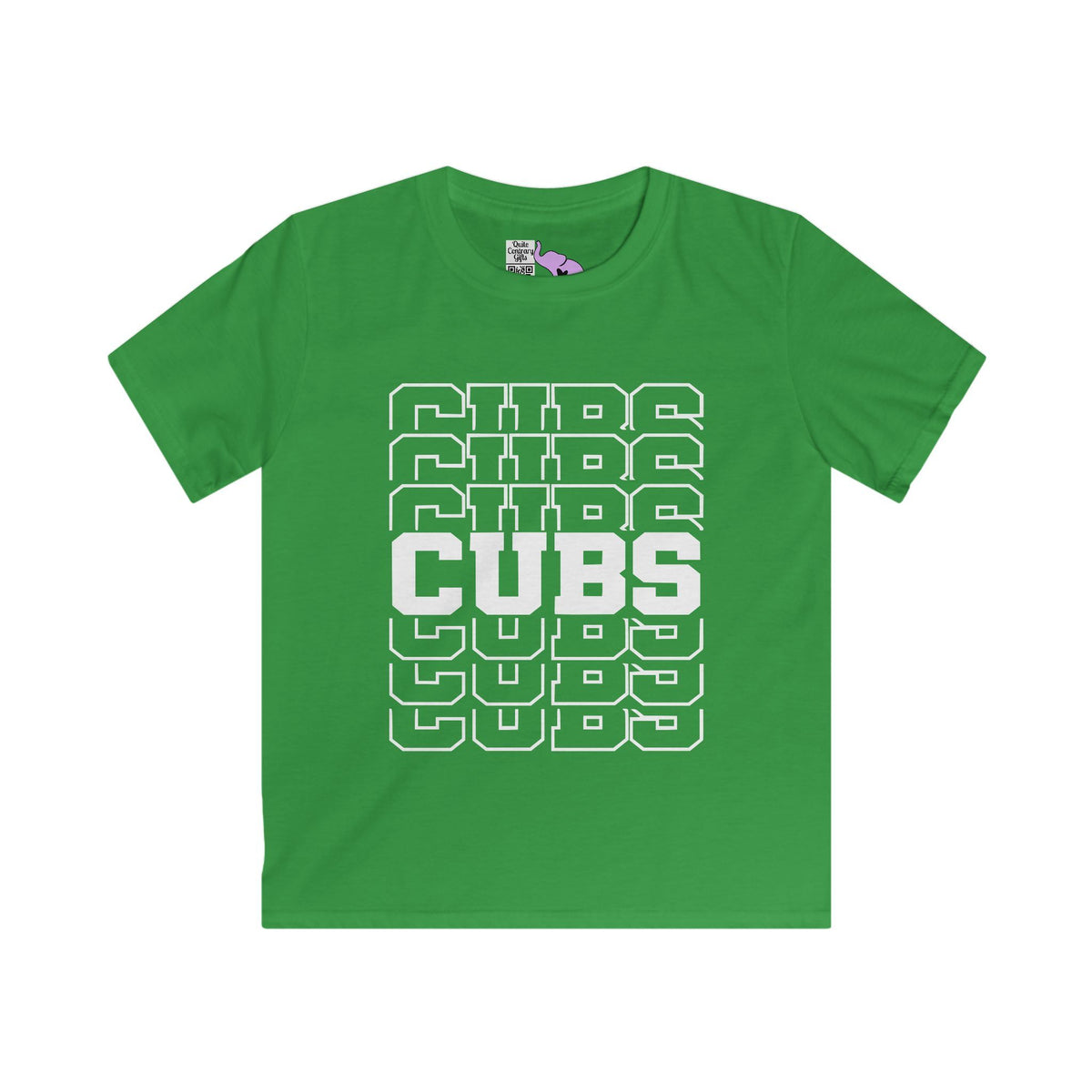 Cubs (Stacked) Youth Softstyle Tee