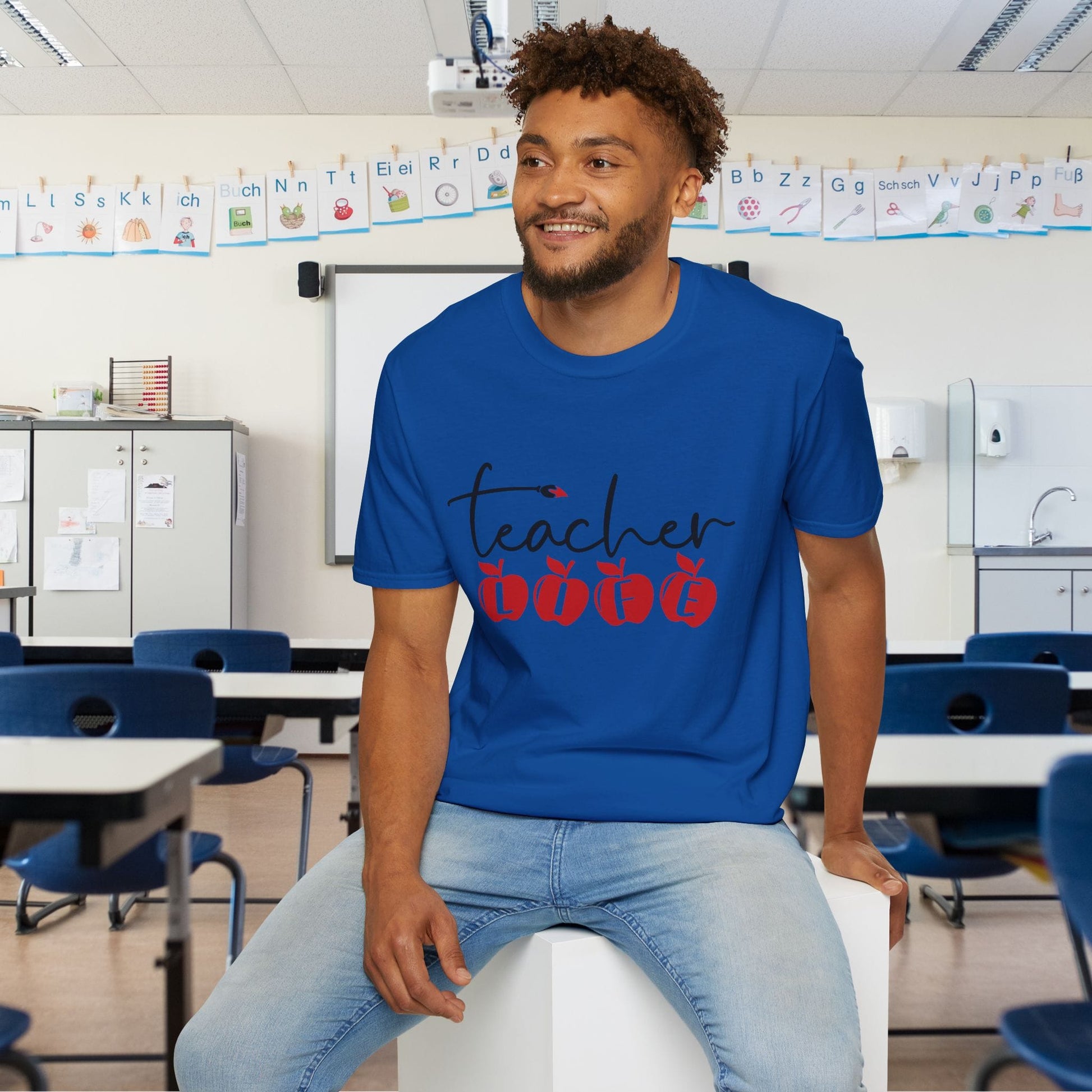 Teacher Life (Apples) Adult T-shirt