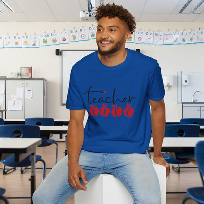 Teacher Life (Apples) Adult T-shirt