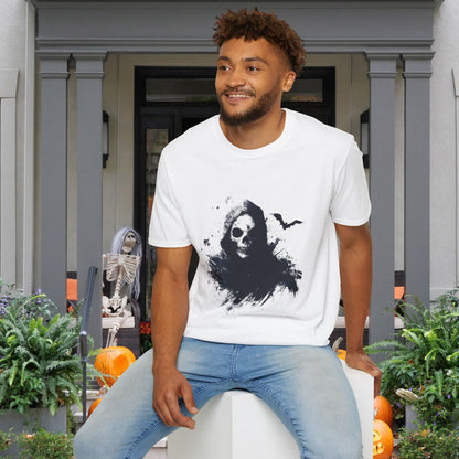 Creepy Death Skull Adult T-shirt