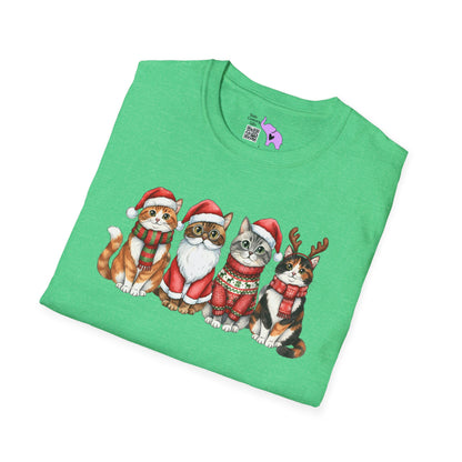 Santa Claus Cats Adult T-shirt