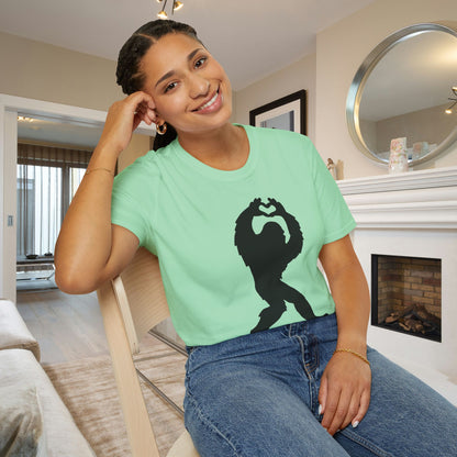 Bigfoot Loves You Adult T-shirt