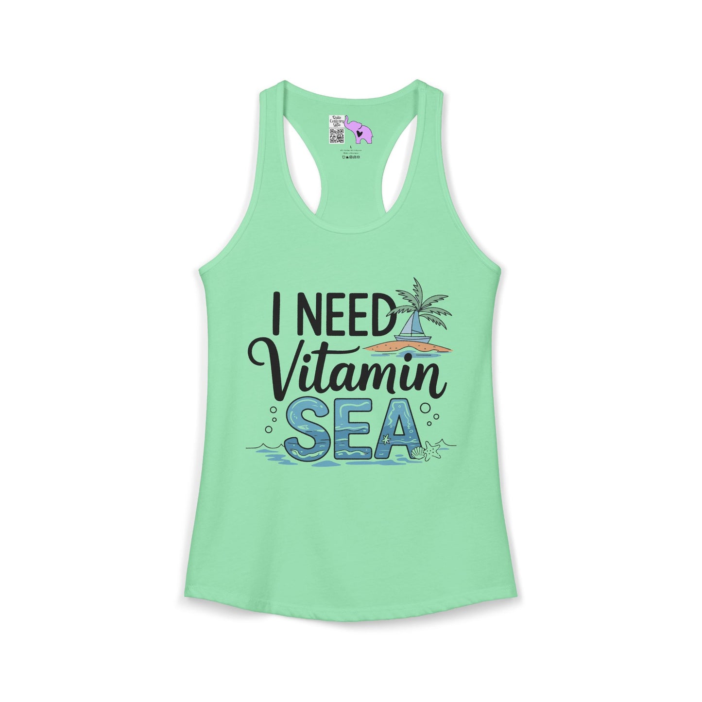 I Need Vitamin Sea (2) Women's Ideal Racerback Tank
