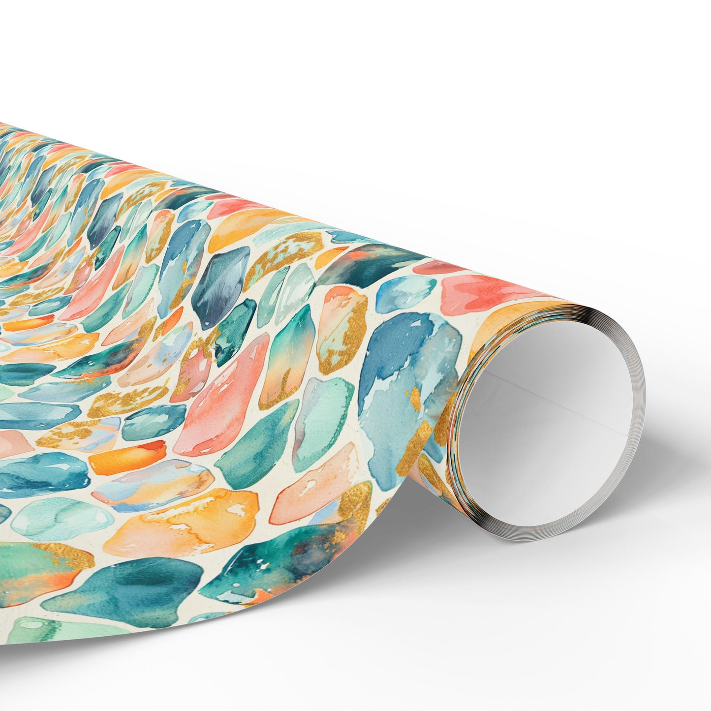 Ocean Pebble Drift  Wrapping Paper