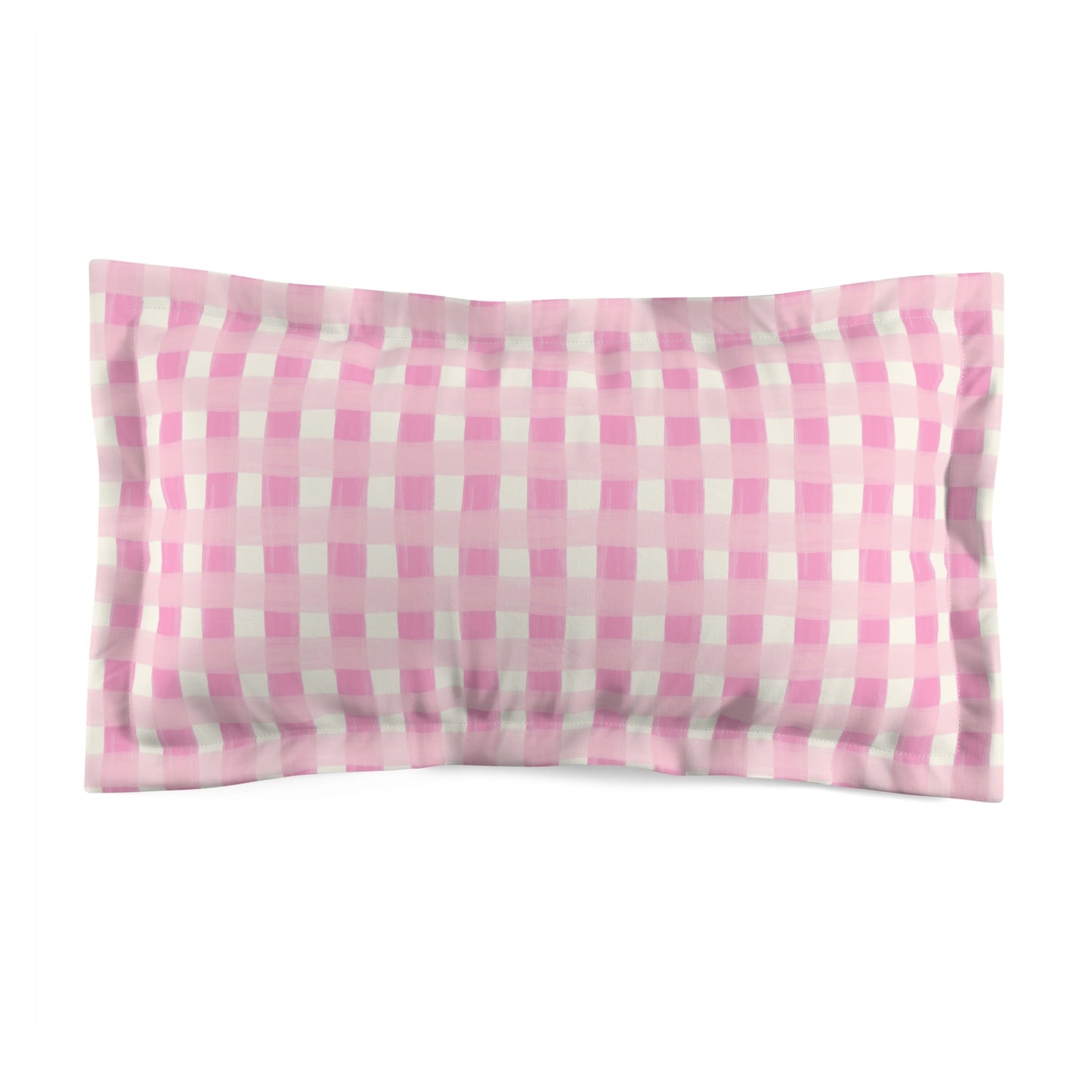 Dreamy Rose Gingham Pillow Sham