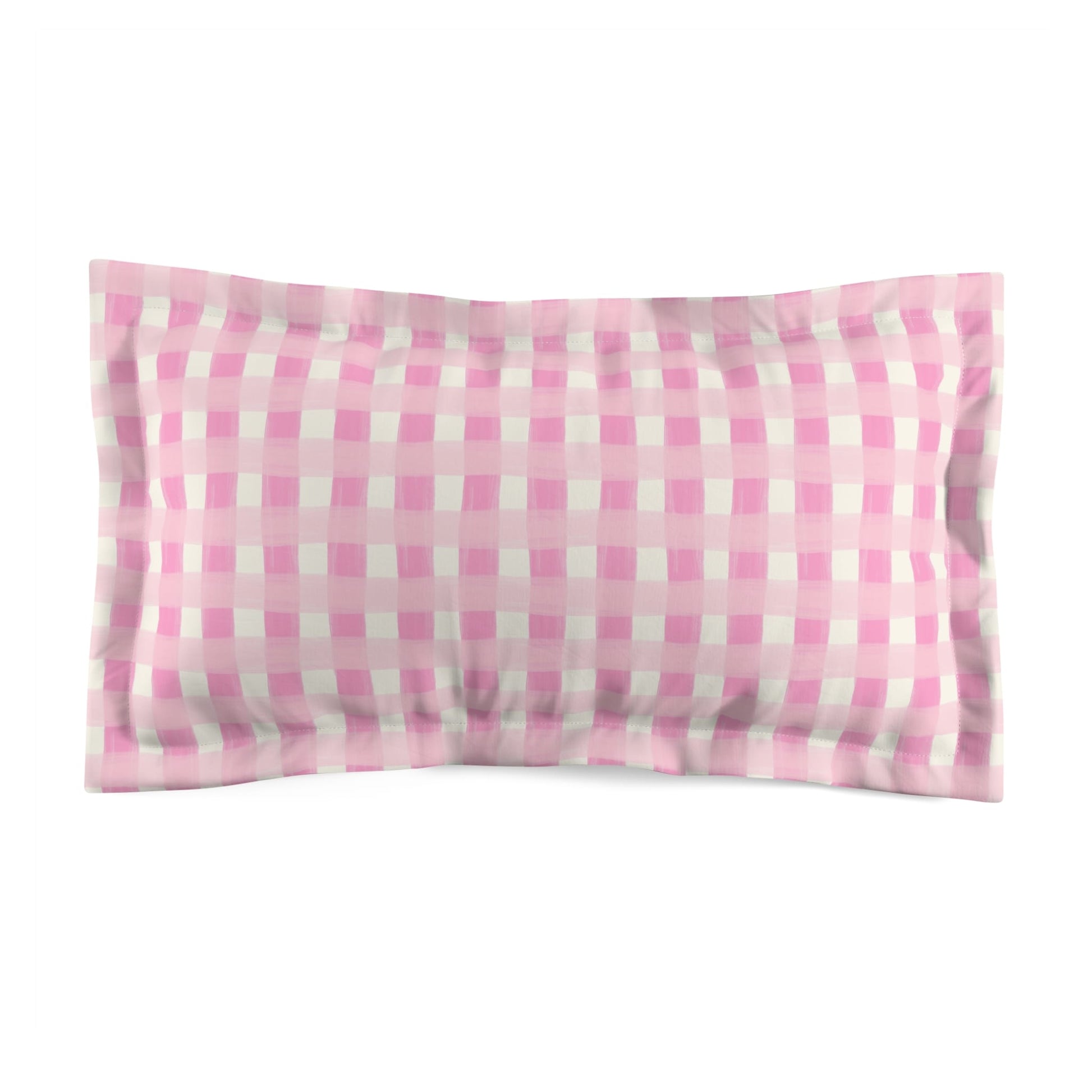 Dreamy Rose Gingham Pillow Sham