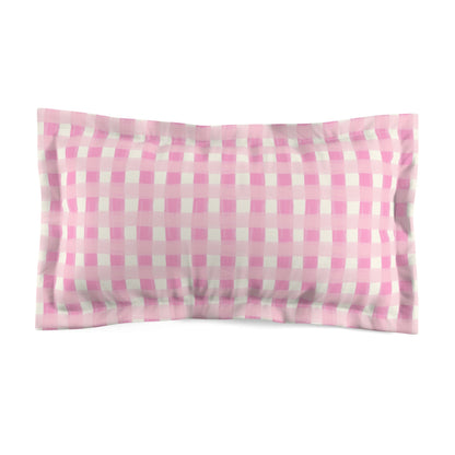 Dreamy Rose Gingham Pillow Sham