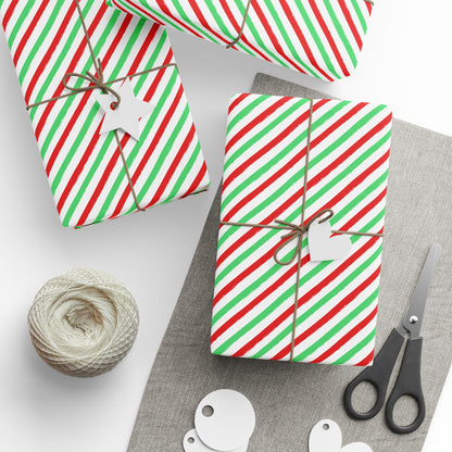Merry & Bright Lines Wrapping Paper
