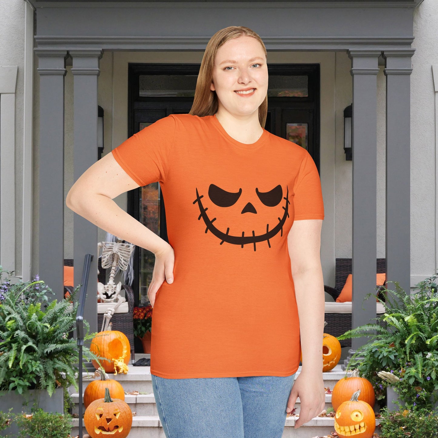Jack-O-Lantern Adult T-shirt