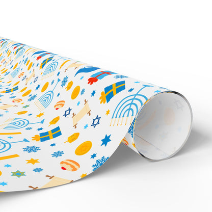 Blessings & Light Hanukkah Wrapping Paper