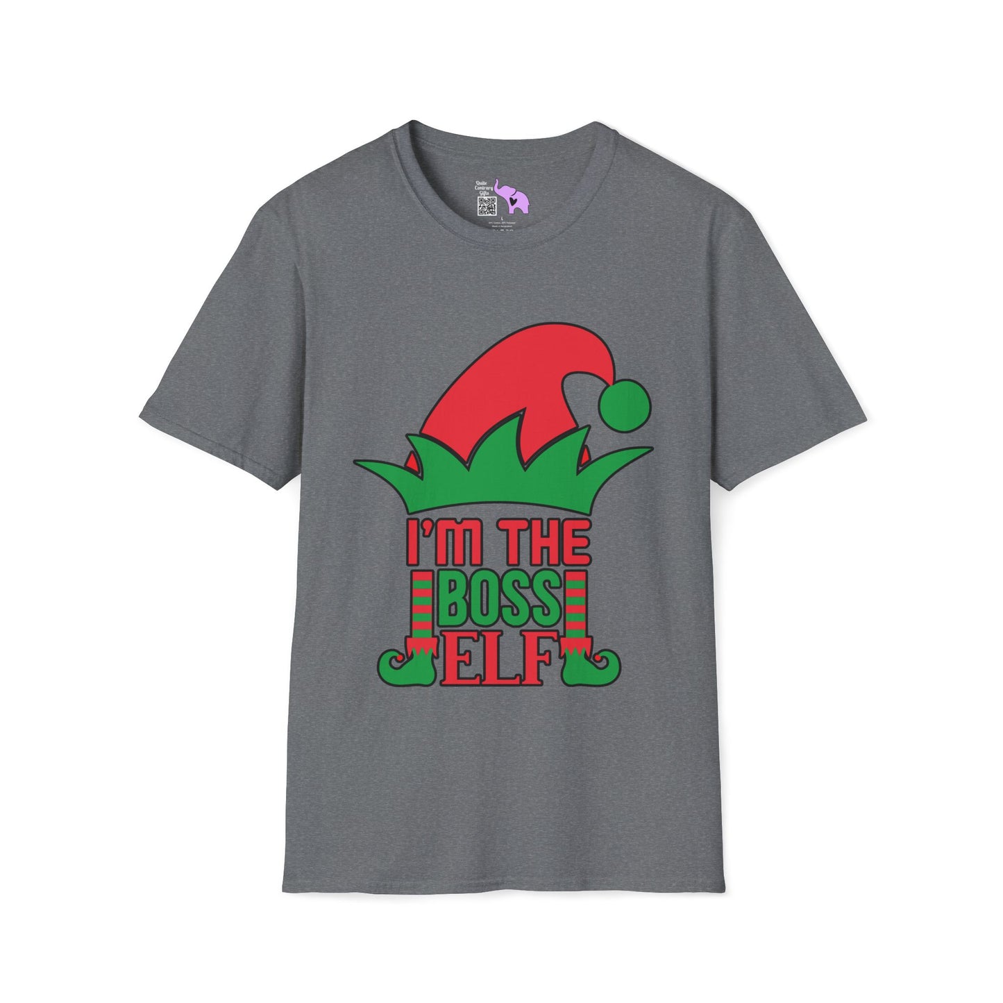 I'm The Boss Elf Adult T-shirt
