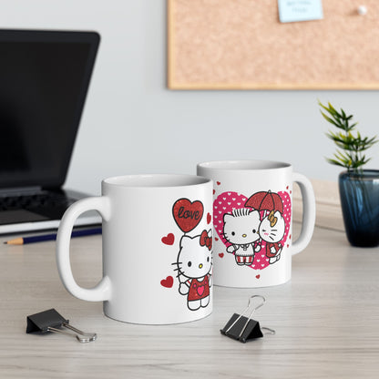 Hello Kitty Valentine Ceramic Mug, (11oz, 15oz)