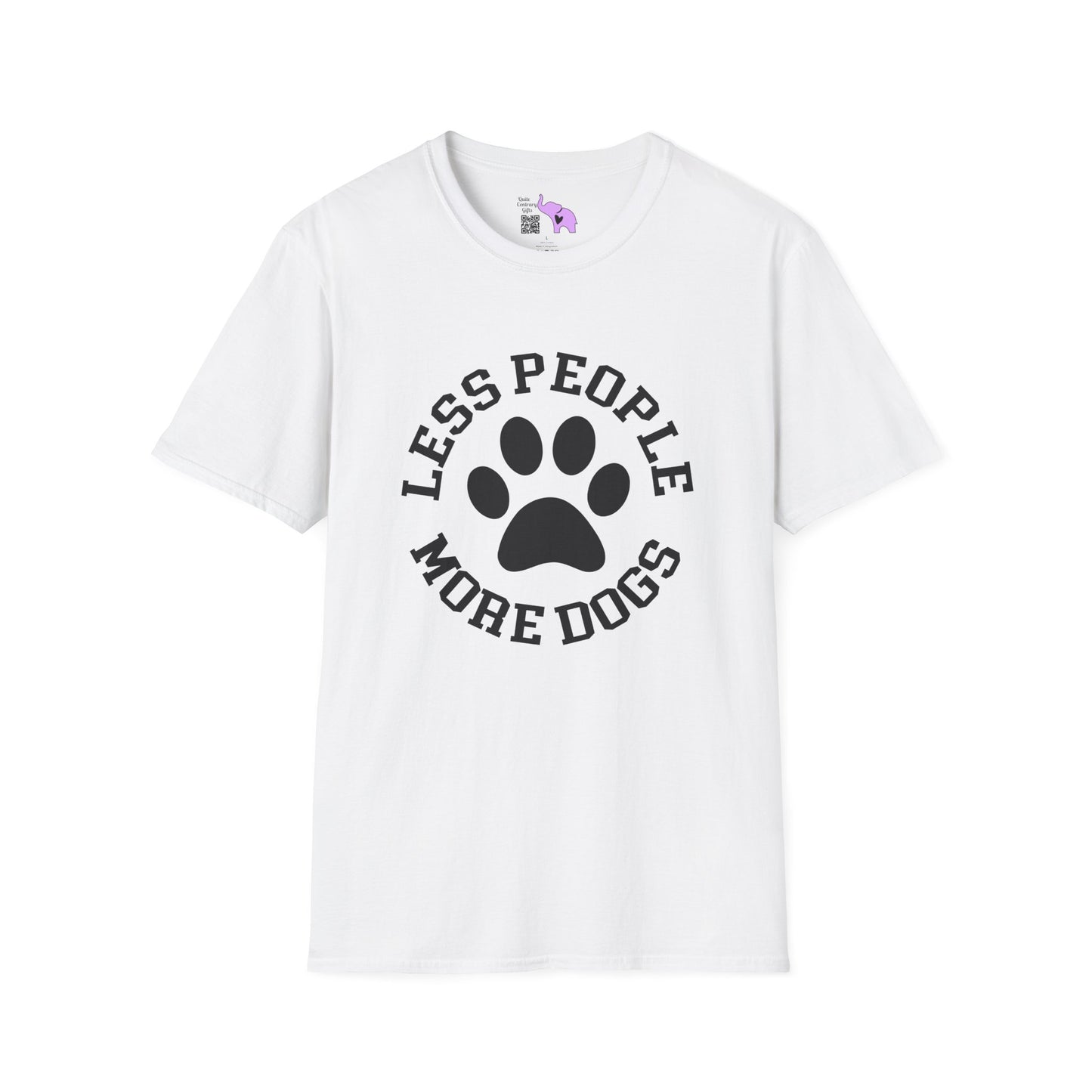 Less People More Dogs Adult T-shirt