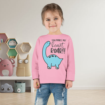 You Make My Heart Roar!! Toddler Long Sleeve Tee